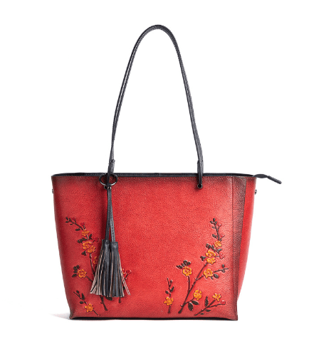 Retro First Layer Cowhide Handbags - AGB LuxeDrop