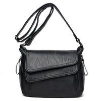 Retro Soft Leather Shoulder Bag for Women - AGB LuxeDrop