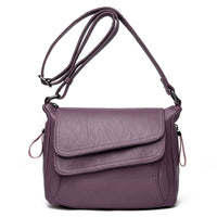 Retro Soft Leather Shoulder Bag for Women - AGB LuxeDrop