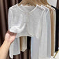 Solid Lace Long Sleeve Blouses for Women - Summer Fashion - AGB LuxeDrop