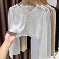 Solid Lace Long Sleeve Blouses for Women - Summer Fashion - AGB LuxeDrop