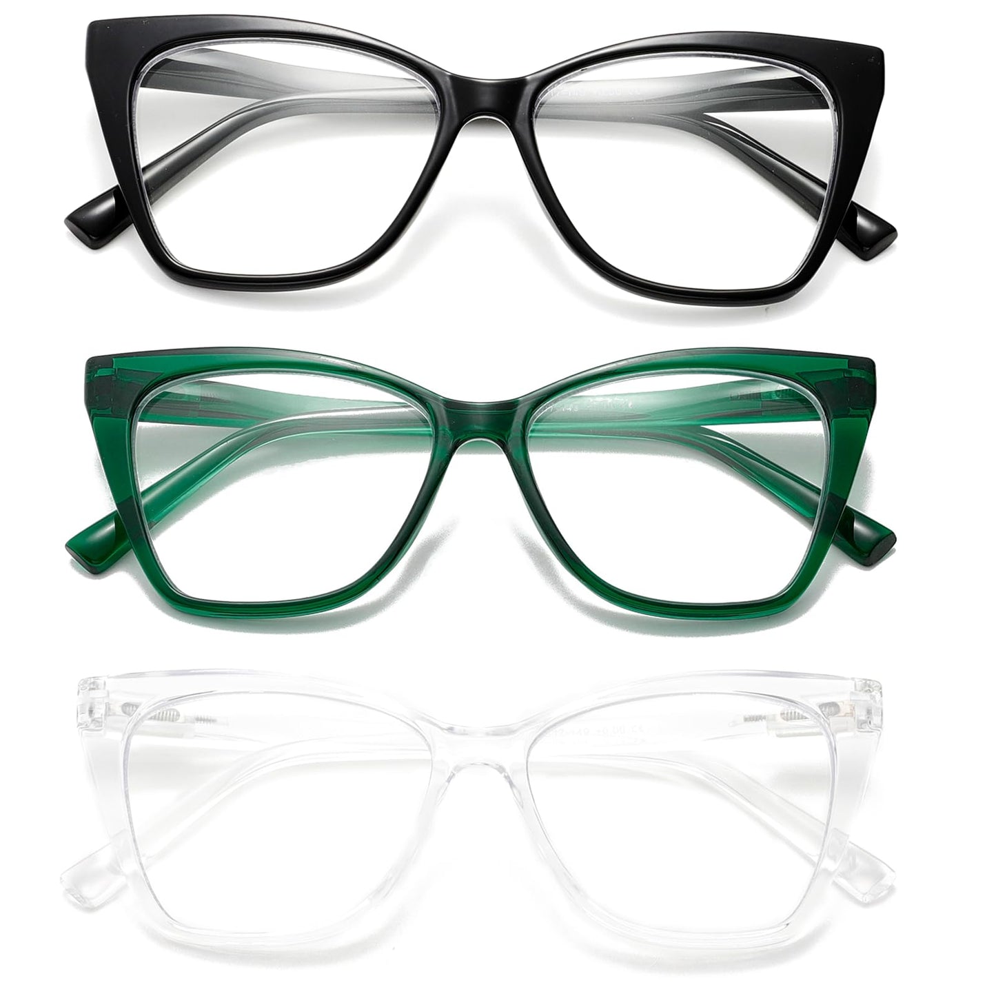 Viseng Fashionable Elegant Oversized Cat Eye Glasses for Women - AGB LuxeDrop