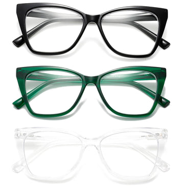 Viseng Fashionable Elegant Oversized Cat Eye Glasses for Women - AGB LuxeDrop