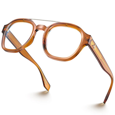 VISOONE Retro Round Anti Eyestrain Metal Medium Eyewear - AGB LuxeDrop