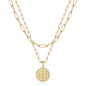 Weiyanfnr Gold Initial Necklaces for Women Gold Chain Necklace Layered Paperclip Chain Necklaces for Women Jewelry Gifts (T) - AGB LuxeDrop