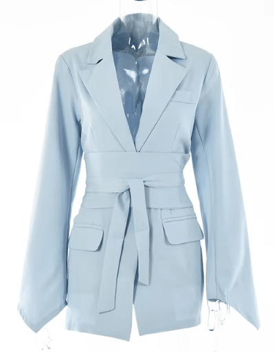 Women's Casual Solid Color Suit Jacket - AGB LuxeDrop