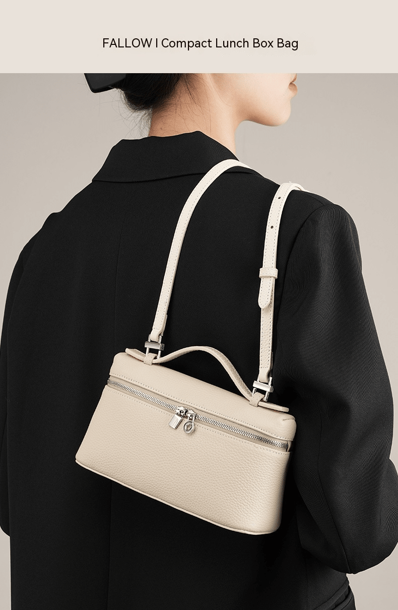 Women's Leather Shoulder Bag - AGB LuxeDrop
