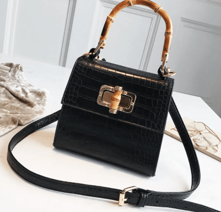 Women's Leather Shoulder Bag - AGB LuxeDrop