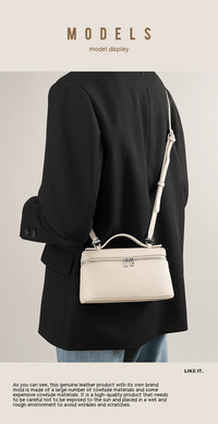 Women's Leather Shoulder Bag - AGB LuxeDrop