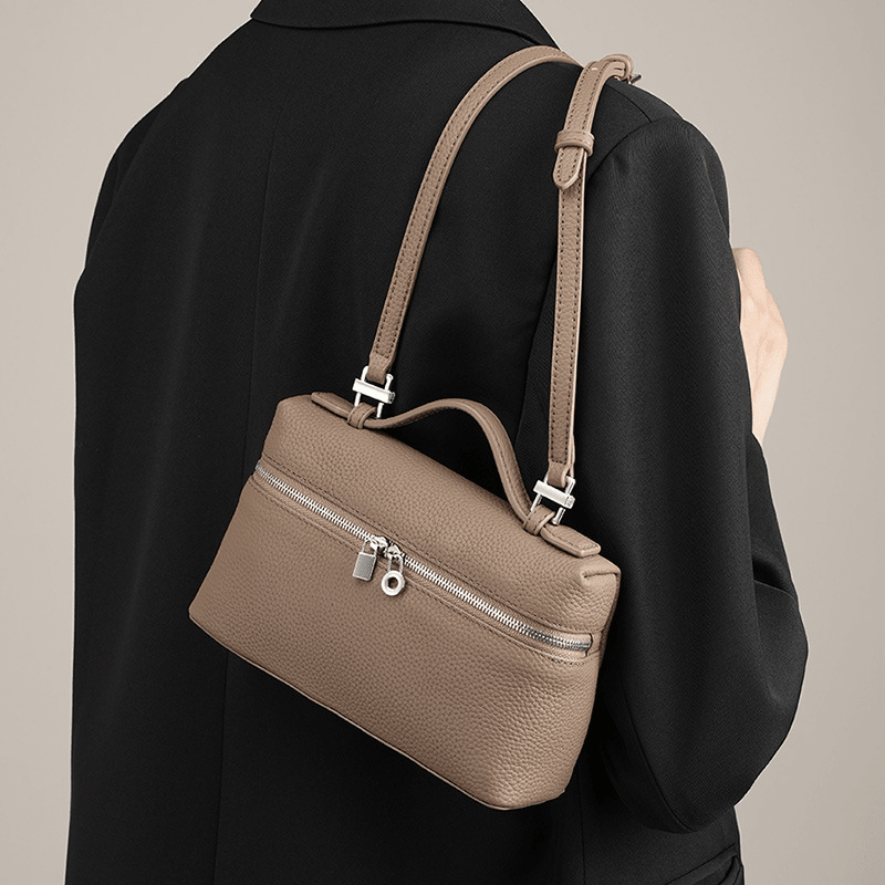 Women's Leather Shoulder Bag - AGB LuxeDrop