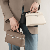 Women's Leather Shoulder Bag - AGB LuxeDrop