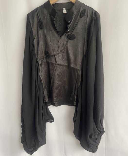 Women's Vintage Patchwork Blouses with Batwing Sleeves - AGB LuxeDrop