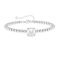 Yoosteel Dainty Silver Initial Bracelets for Women Jewelry - AGB LuxeDrop