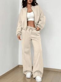Zipper Slim Fit Women's Suit - AGB LuxeDrop